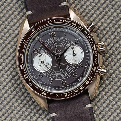 omega speedmaster chronoscope bronze gold.